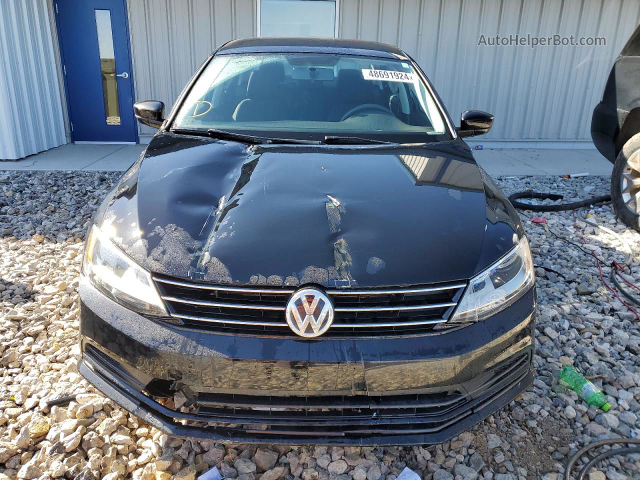 2015 Volkswagen Jetta Base Black vin: 3VW2K7AJ3FM310911