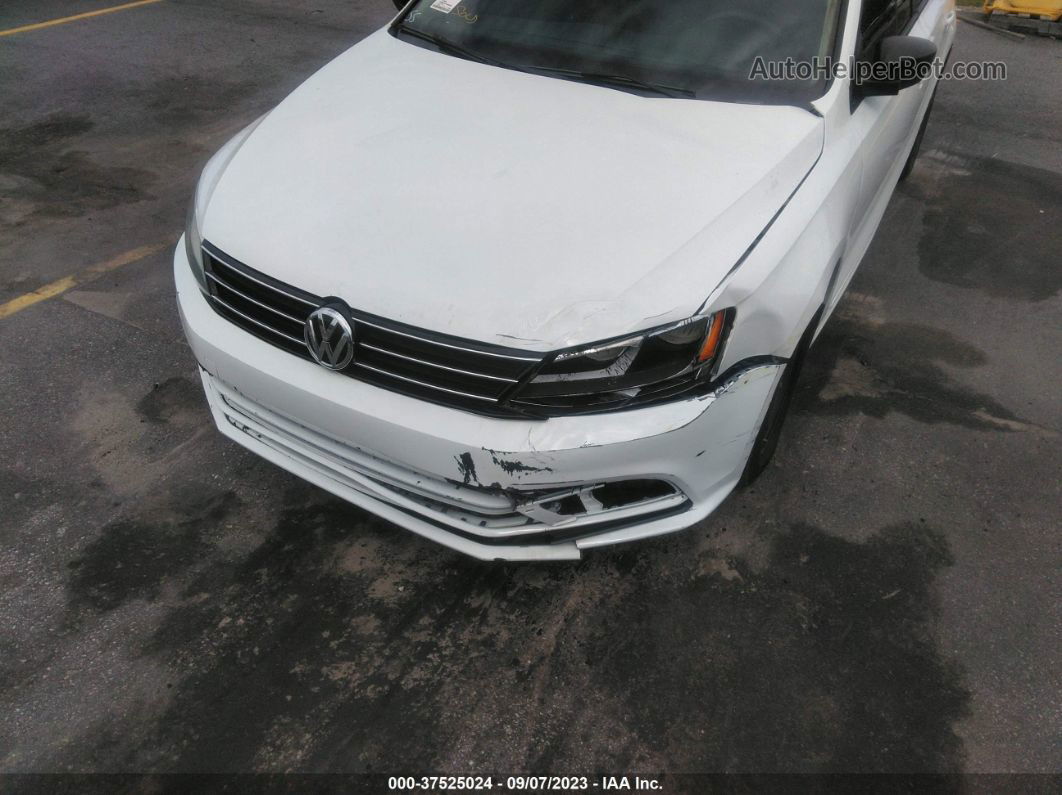 2015 Volkswagen Jetta Sedan 2.0l S Белый vin: 3VW2K7AJ3FM346596