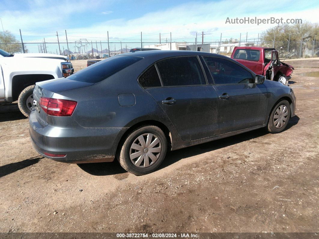 2015 Volkswagen Jetta 2.0l S Gray vin: 3VW2K7AJ3FM408756