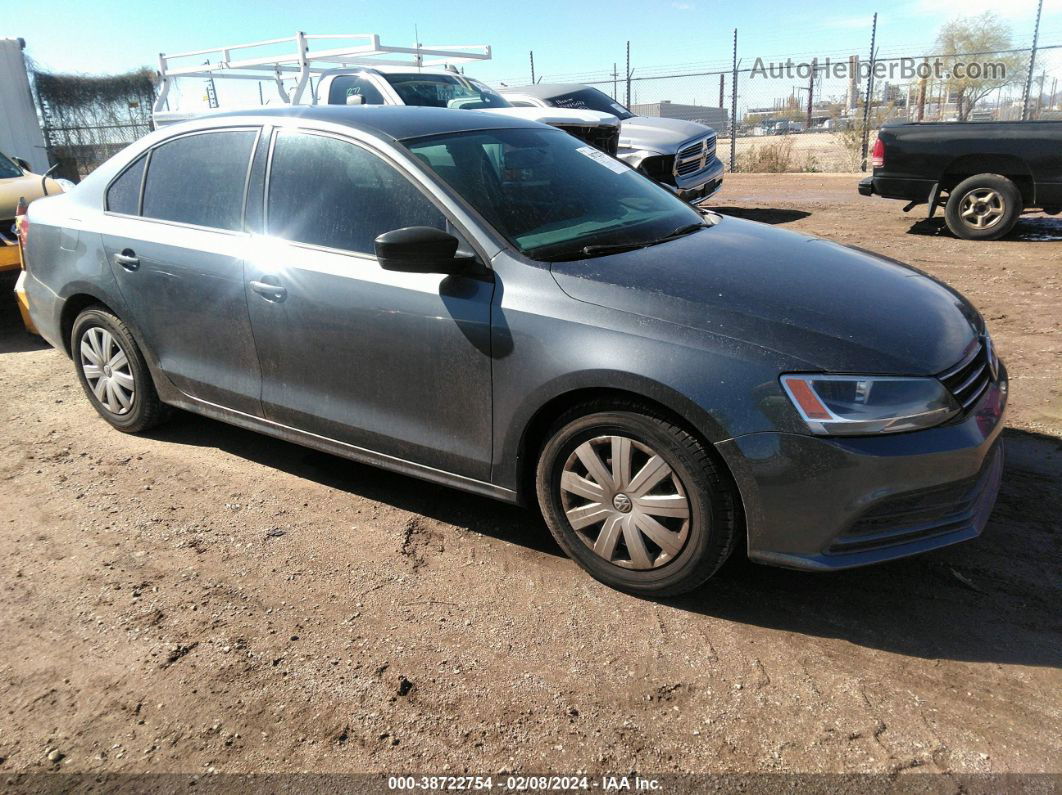 2015 Volkswagen Jetta 2.0l S Gray vin: 3VW2K7AJ3FM408756