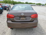 2011 Volkswagen Jetta Base Brown vin: 3VW2K7AJ4BM378872