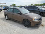 2011 Volkswagen Jetta Base Brown vin: 3VW2K7AJ4BM378872