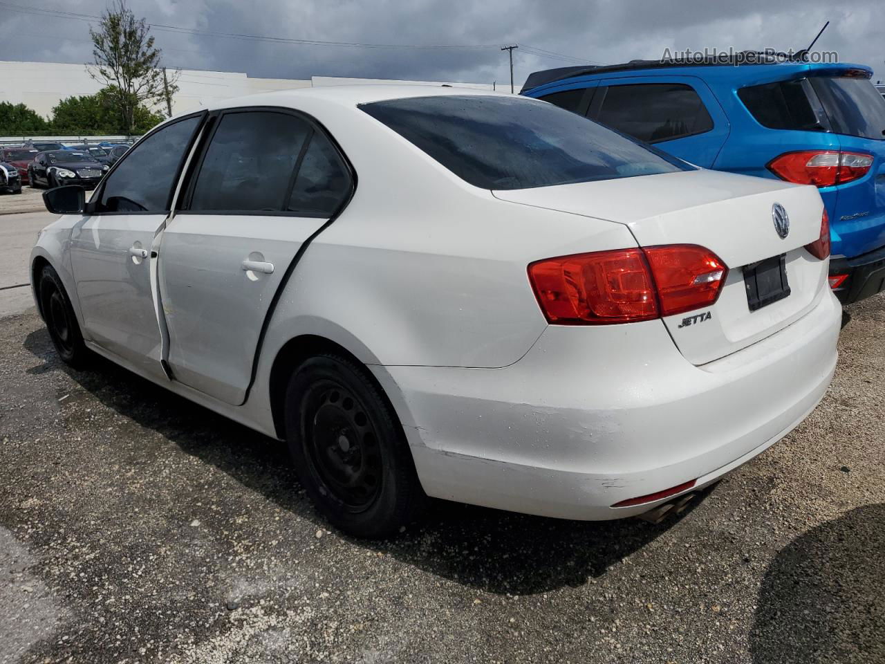 2011 Volkswagen Jetta Base White vin: 3VW2K7AJ4BM379536