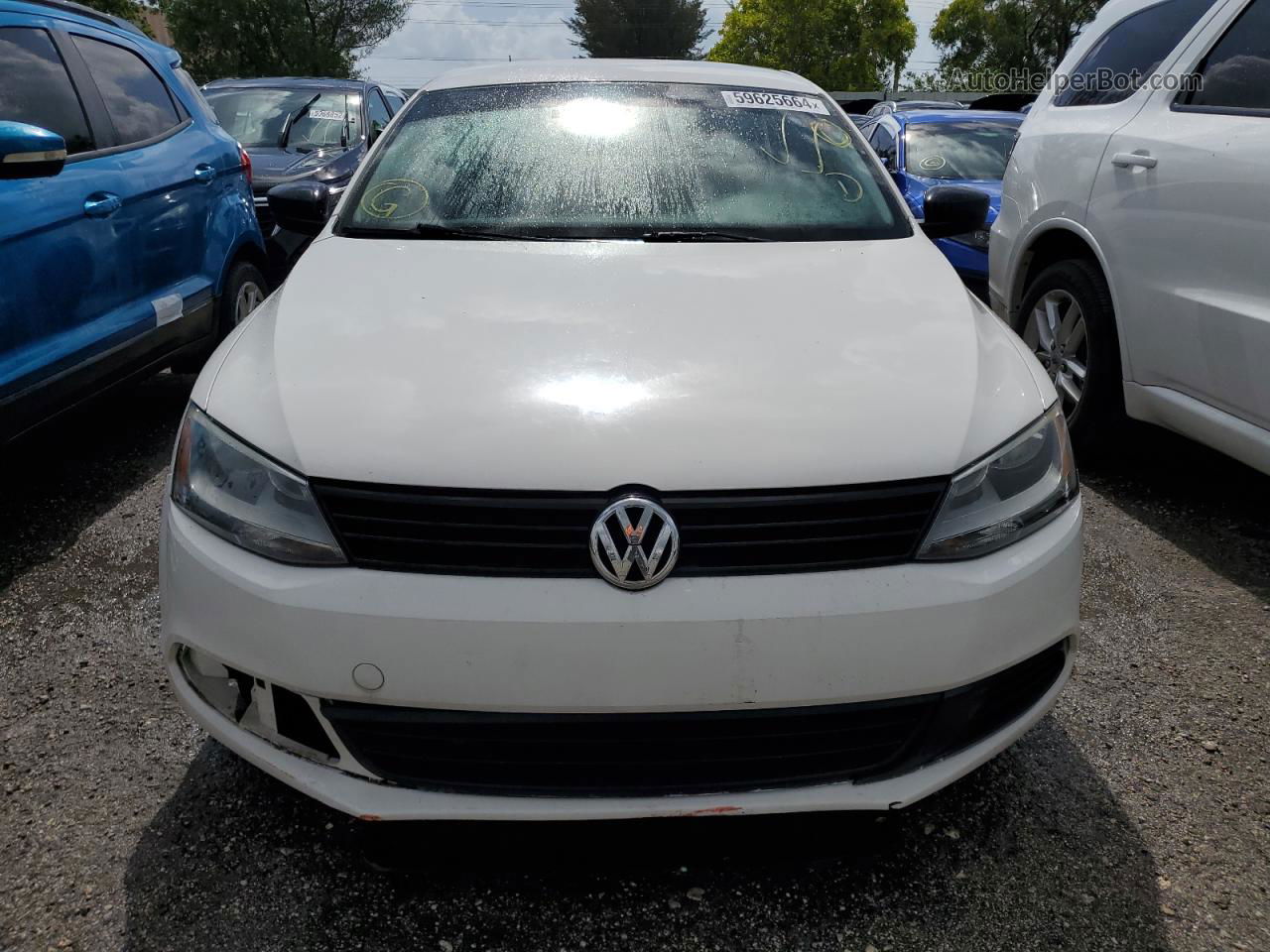 2011 Volkswagen Jetta Base White vin: 3VW2K7AJ4BM379536