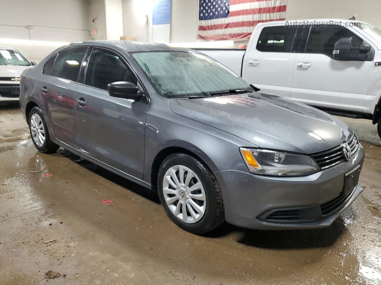 2012 Volkswagen Jetta Base Gray vin: 3VW2K7AJ4CM335439