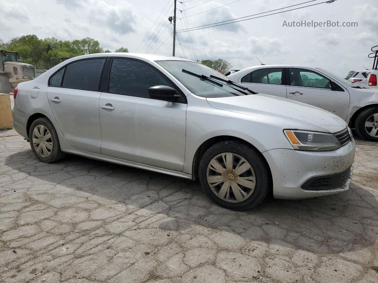 2012 Volkswagen Jetta Base Silver vin: 3VW2K7AJ4CM385418