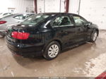 2012 Volkswagen Jetta 2.0l S Black vin: 3VW2K7AJ4CM404341