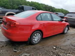 2013 Volkswagen Jetta Base Red vin: 3VW2K7AJ4DM260601