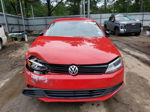 2013 Volkswagen Jetta Base Red vin: 3VW2K7AJ4DM260601