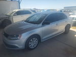 2014 Volkswagen Jetta Base Silver vin: 3VW2K7AJ4EM221007