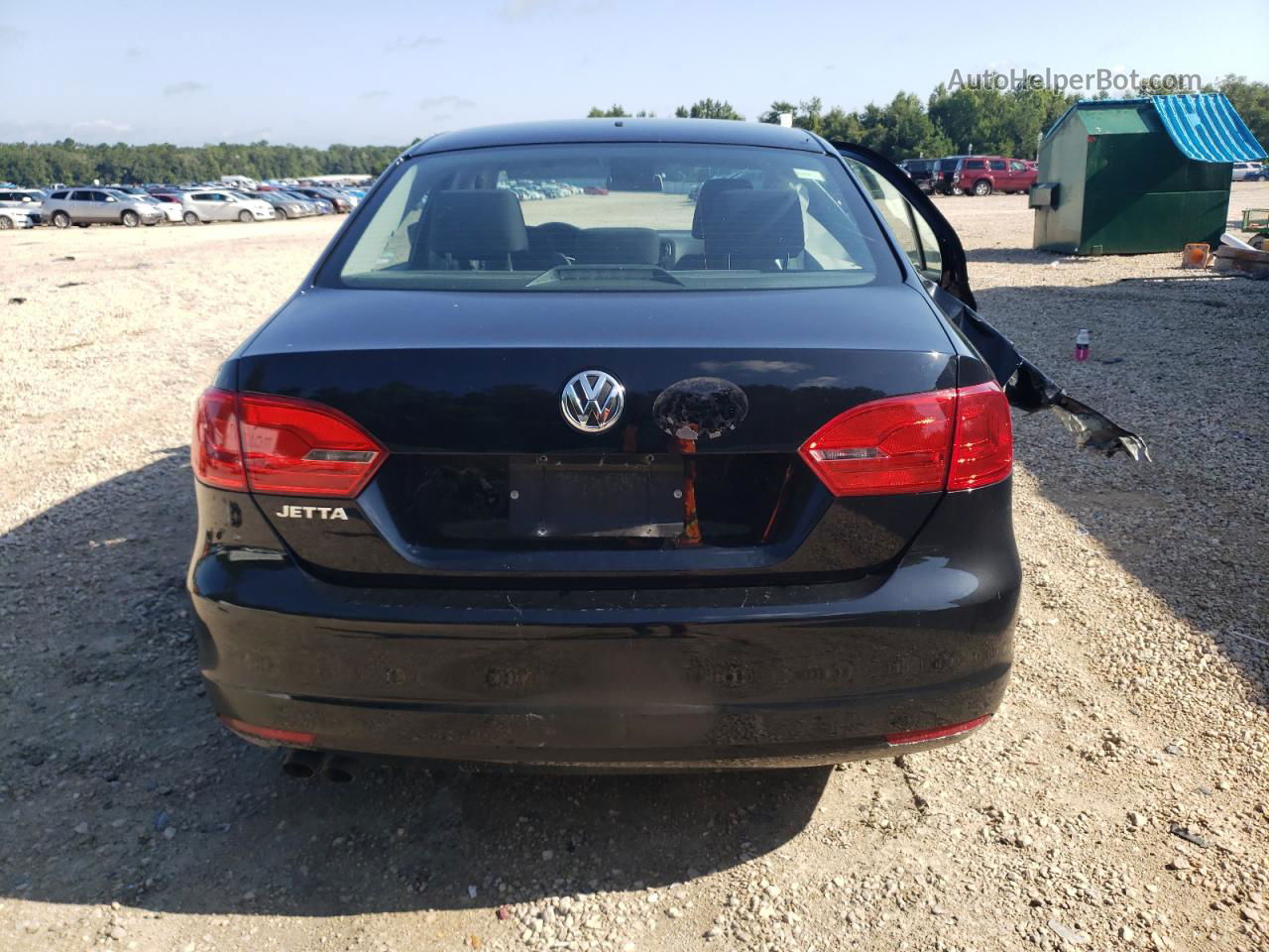 2014 Volkswagen Jetta Base Black vin: 3VW2K7AJ4EM248322