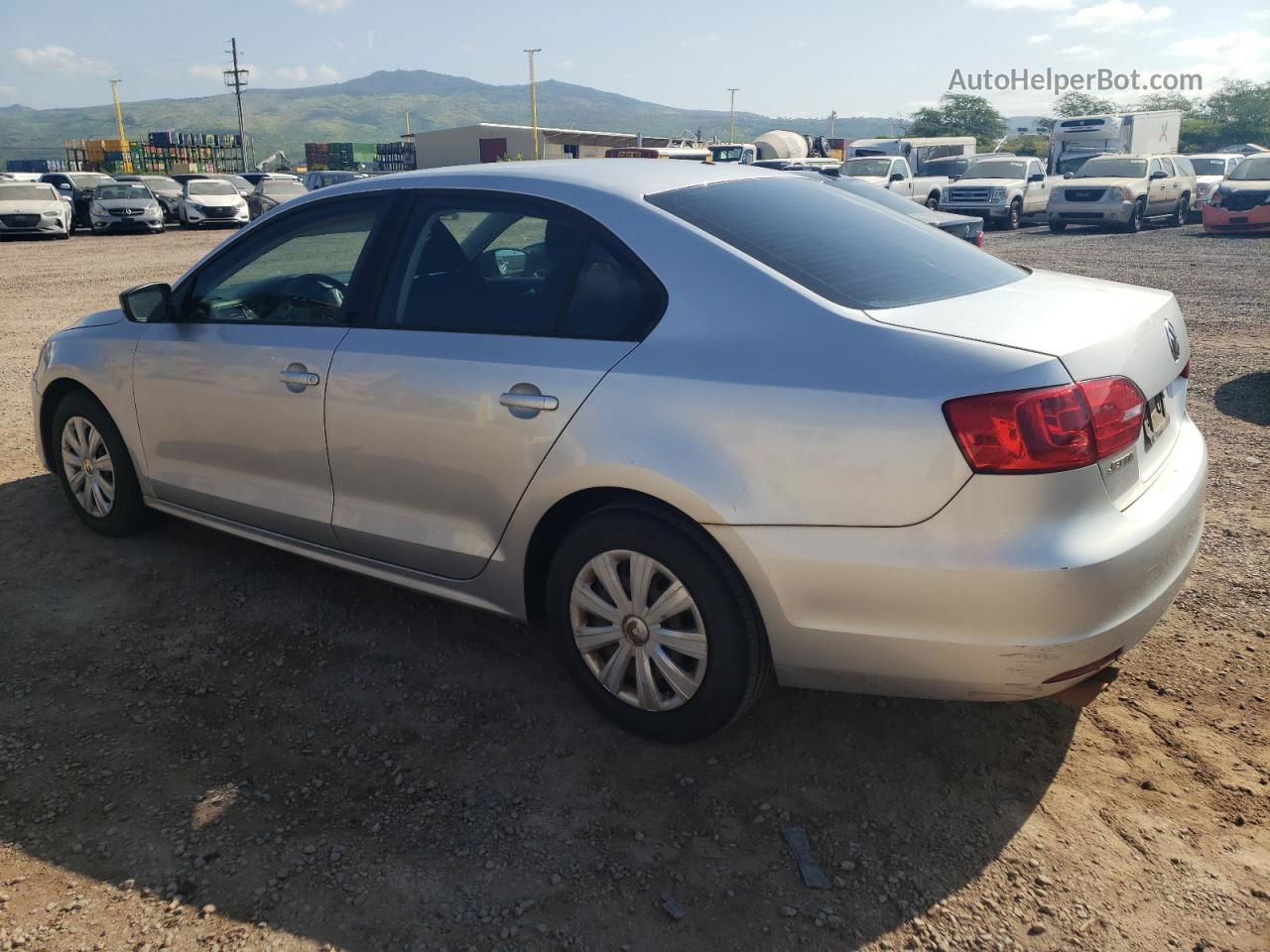 2014 Volkswagen Jetta Base Silver vin: 3VW2K7AJ4EM305652