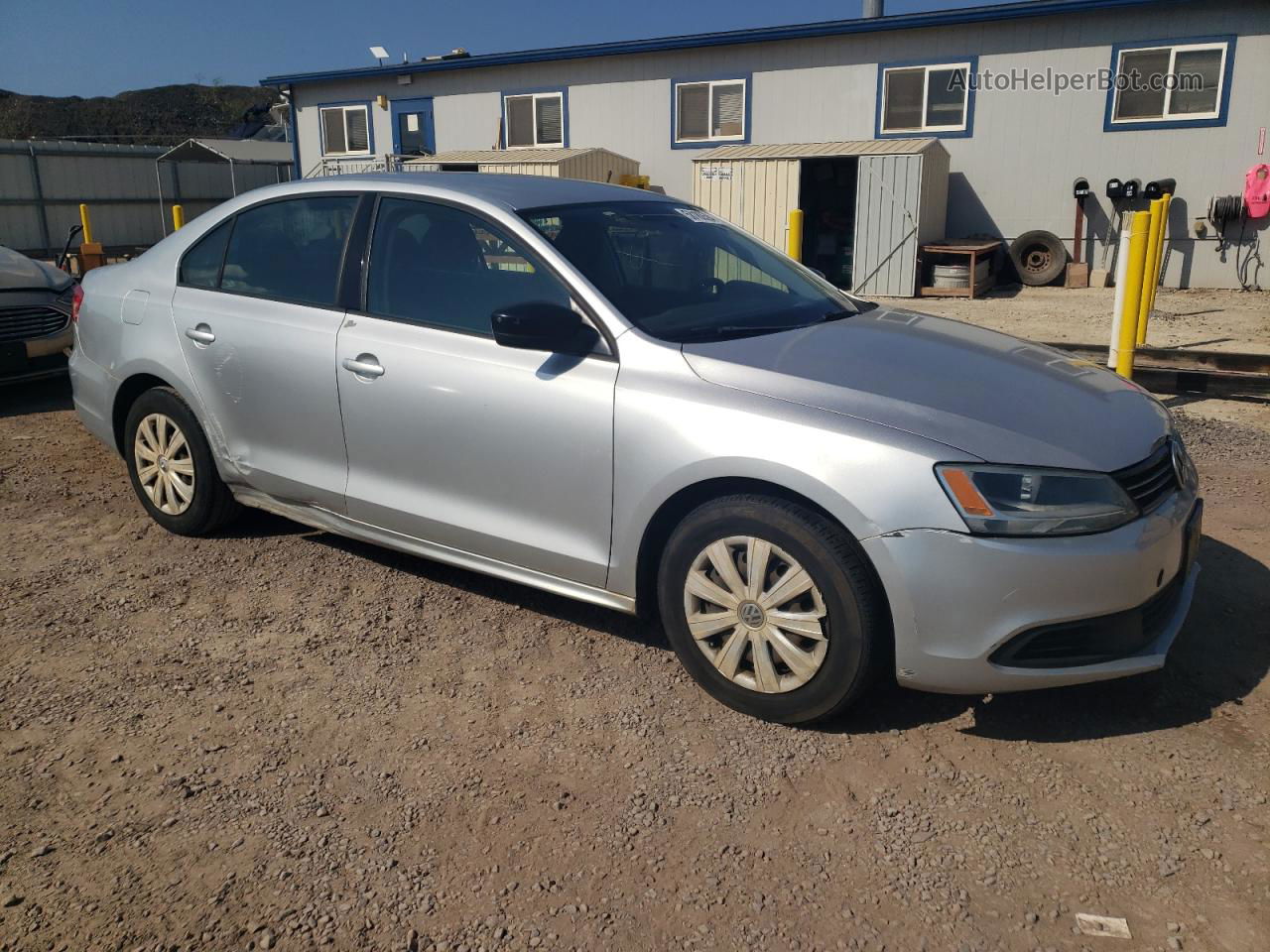 2014 Volkswagen Jetta Base Silver vin: 3VW2K7AJ4EM305652