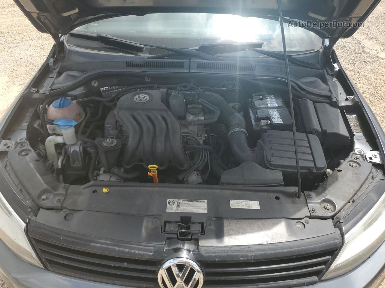 2014 Volkswagen Jetta Base Charcoal vin: 3VW2K7AJ4EM313251