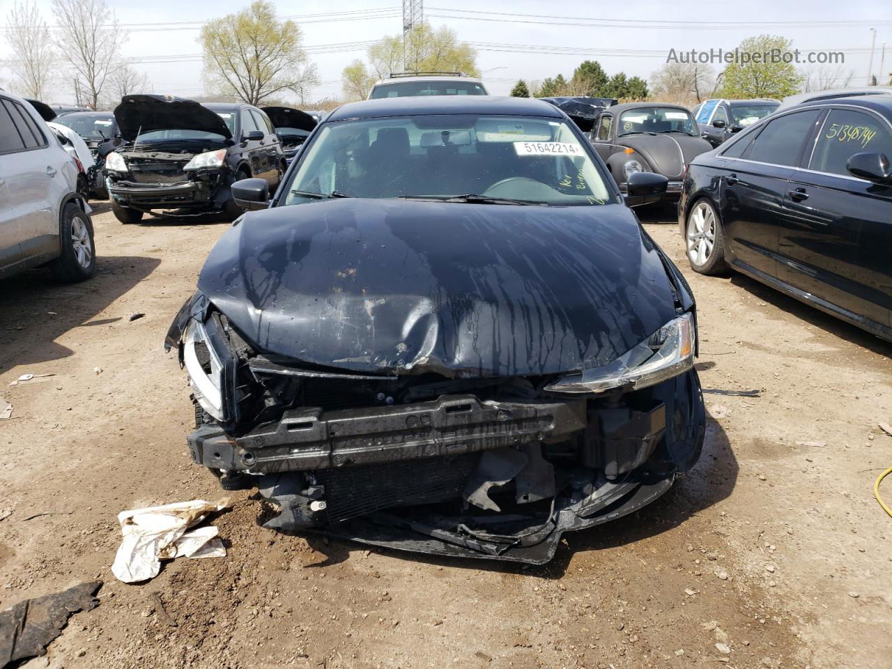 2014 Volkswagen Jetta Base Black vin: 3VW2K7AJ4EM365849