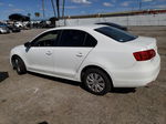 2014 Volkswagen Jetta Base White vin: 3VW2K7AJ4EM437214