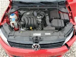 2014 Volkswagen Jetta Base Red vin: 3VW2K7AJ4EM438024