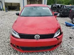 2014 Volkswagen Jetta Base Red vin: 3VW2K7AJ4EM438024