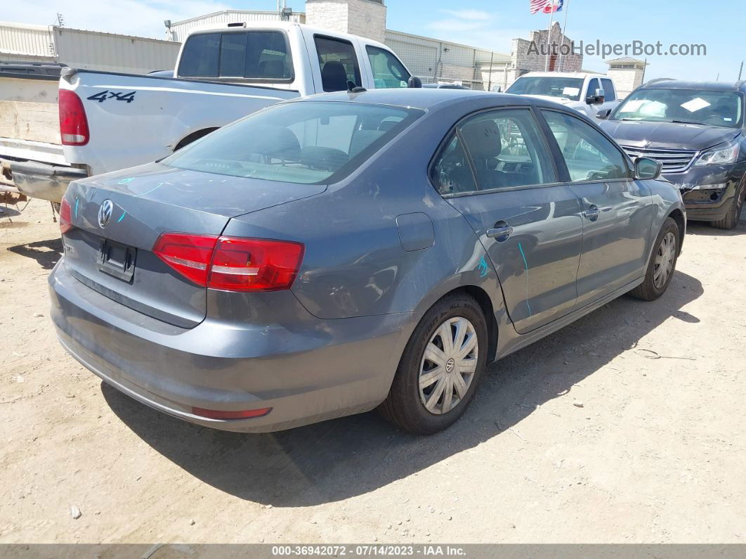 2015 Volkswagen Jetta Sedan 2.0l S W/technology Gray vin: 3VW2K7AJ4FM260746