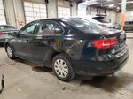 2015 Volkswagen Jetta Base Черный vin: 3VW2K7AJ4FM269592