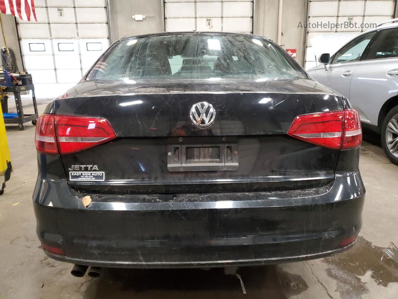 2015 Volkswagen Jetta Base Черный vin: 3VW2K7AJ4FM269592