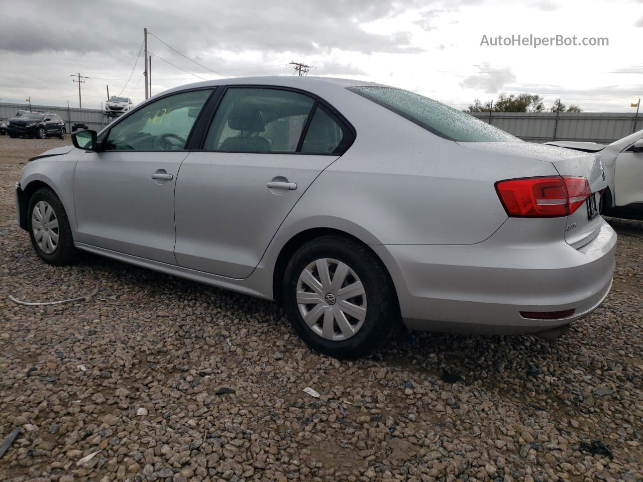 2015 Volkswagen Jetta Base Серебряный vin: 3VW2K7AJ4FM321366