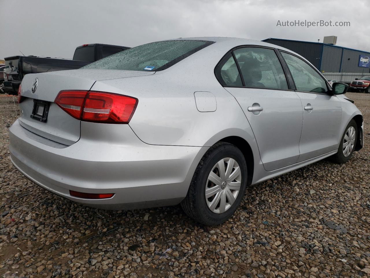 2015 Volkswagen Jetta Base Silver vin: 3VW2K7AJ4FM321366