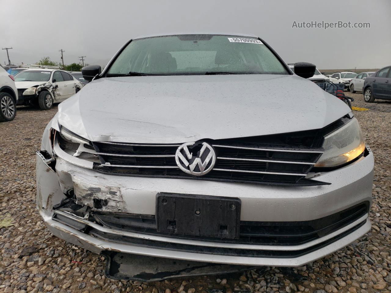 2015 Volkswagen Jetta Base Серебряный vin: 3VW2K7AJ4FM321366