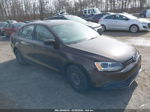 2011 Volkswagen Jetta 2.0l S Brown vin: 3VW2K7AJ5BM327686