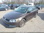 2011 Volkswagen Jetta 2.0l S Brown vin: 3VW2K7AJ5BM327686