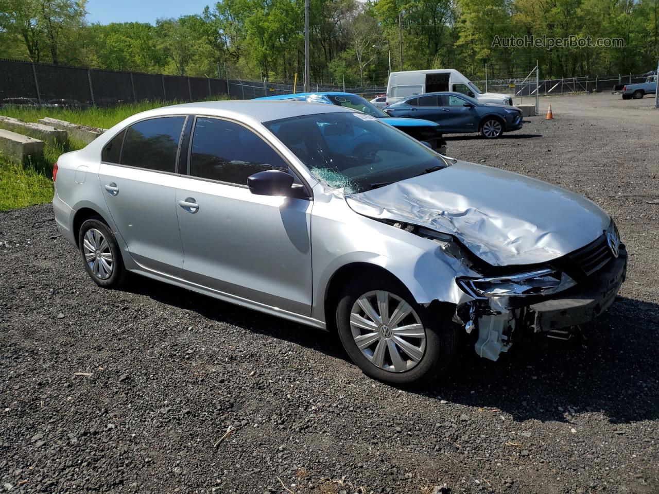 2011 Volkswagen Jetta Base Silver vin: 3VW2K7AJ5BM338073