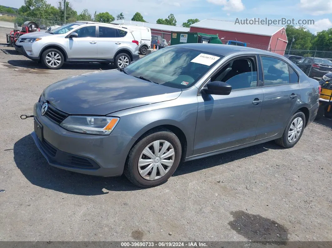 2012 Volkswagen Jetta 2.0l S Gray vin: 3VW2K7AJ5CM313899