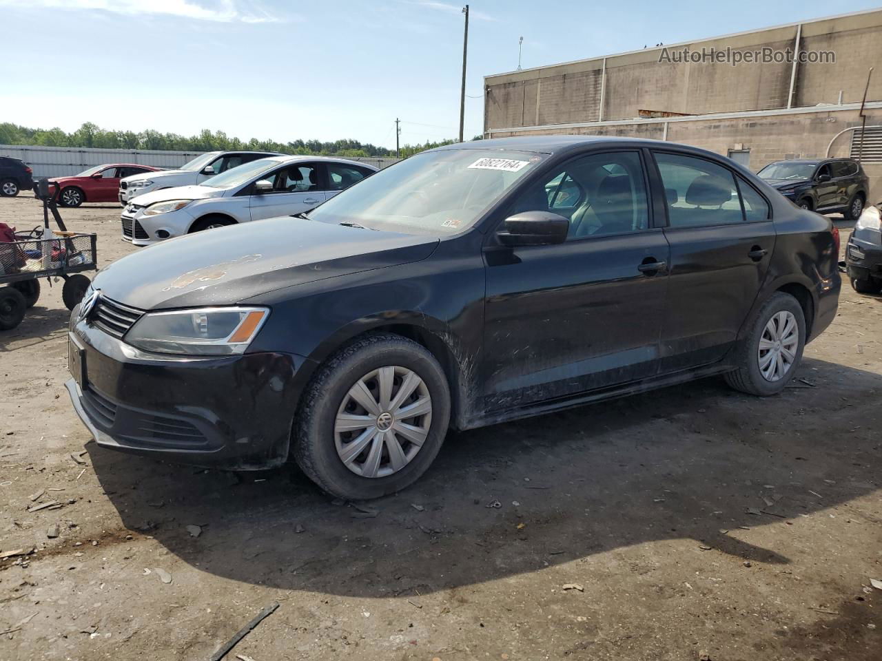 2012 Volkswagen Jetta Base Black vin: 3VW2K7AJ5CM321520