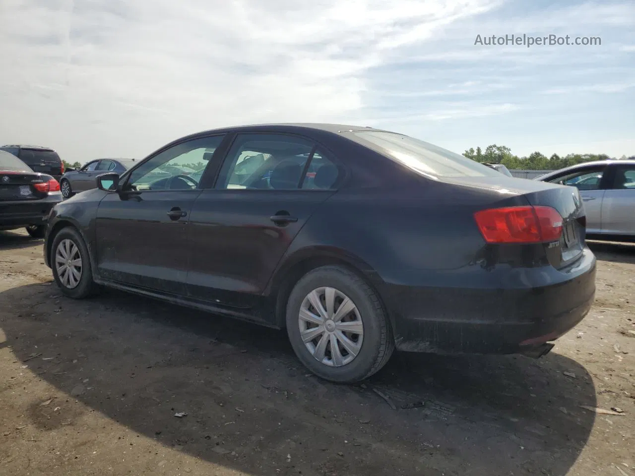 2012 Volkswagen Jetta Base Черный vin: 3VW2K7AJ5CM321520