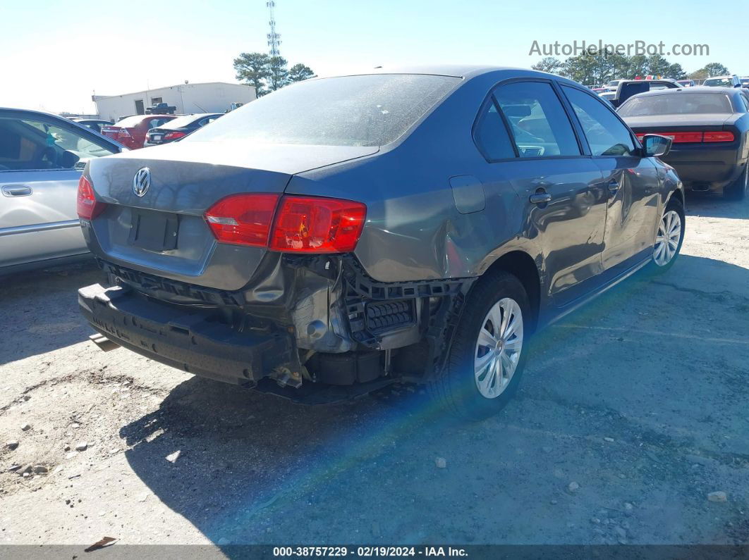 2012 Volkswagen Jetta 2.0l S Gray vin: 3VW2K7AJ5CM357028