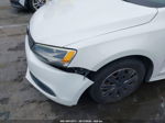 2012 Volkswagen Jetta 2.0l S White vin: 3VW2K7AJ5CM405370