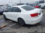 2012 Volkswagen Jetta 2.0l S White vin: 3VW2K7AJ5CM405370