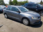 2012 Volkswagen Jetta Base Gray vin: 3VW2K7AJ5CM421570