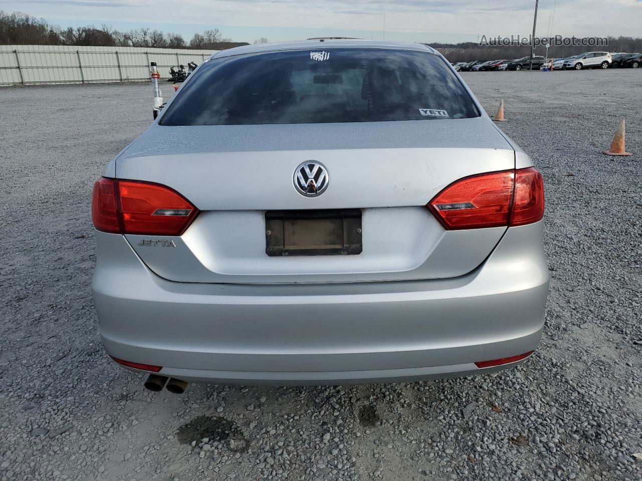 2013 Volkswagen Jetta Base Silver vin: 3VW2K7AJ5DM217448