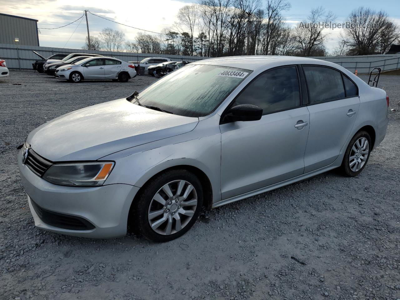 2013 Volkswagen Jetta Base Silver vin: 3VW2K7AJ5DM217448