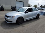 2013 Volkswagen Jetta Base Silver vin: 3VW2K7AJ5DM218860