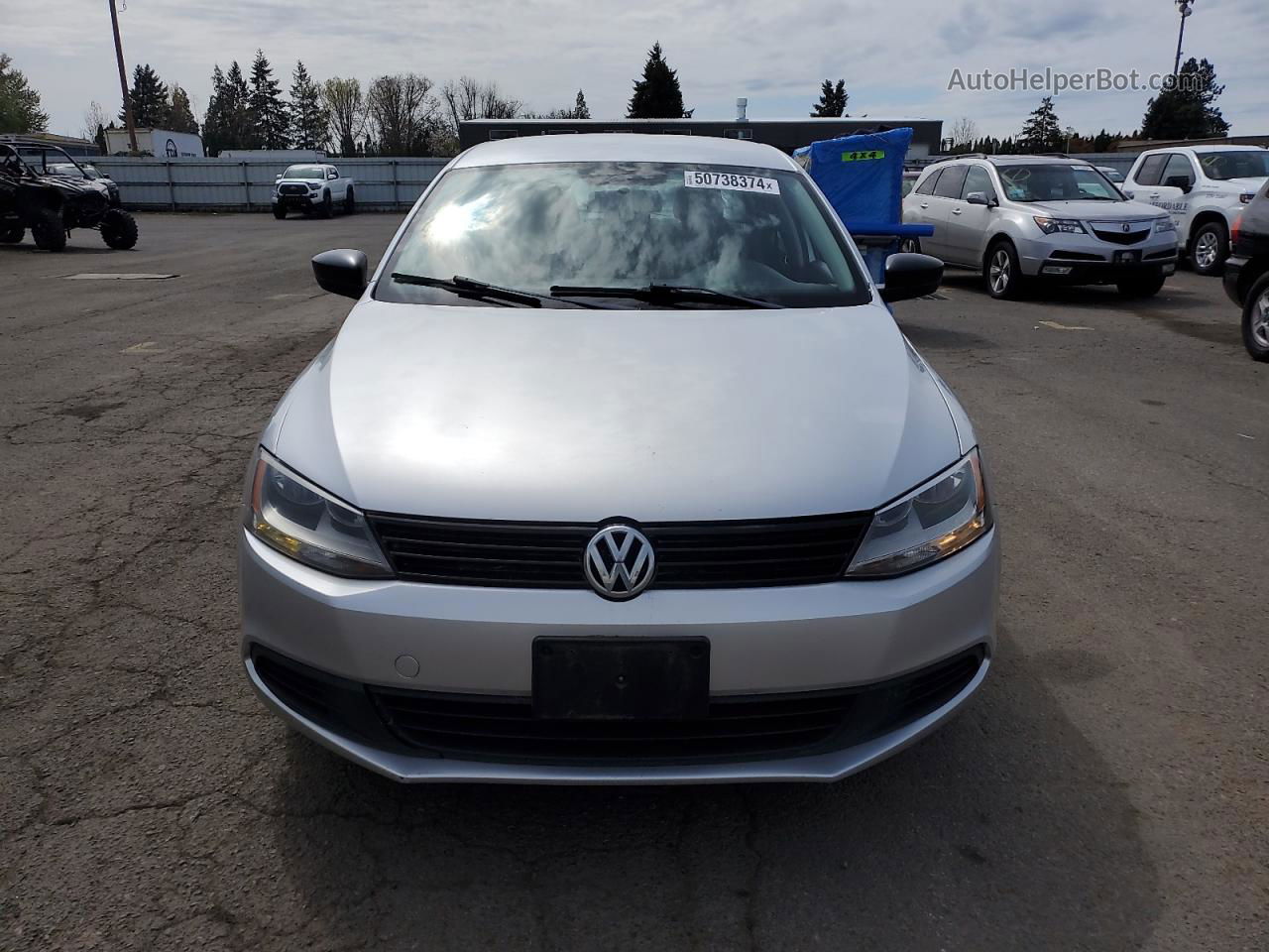 2013 Volkswagen Jetta Base Серебряный vin: 3VW2K7AJ5DM218860