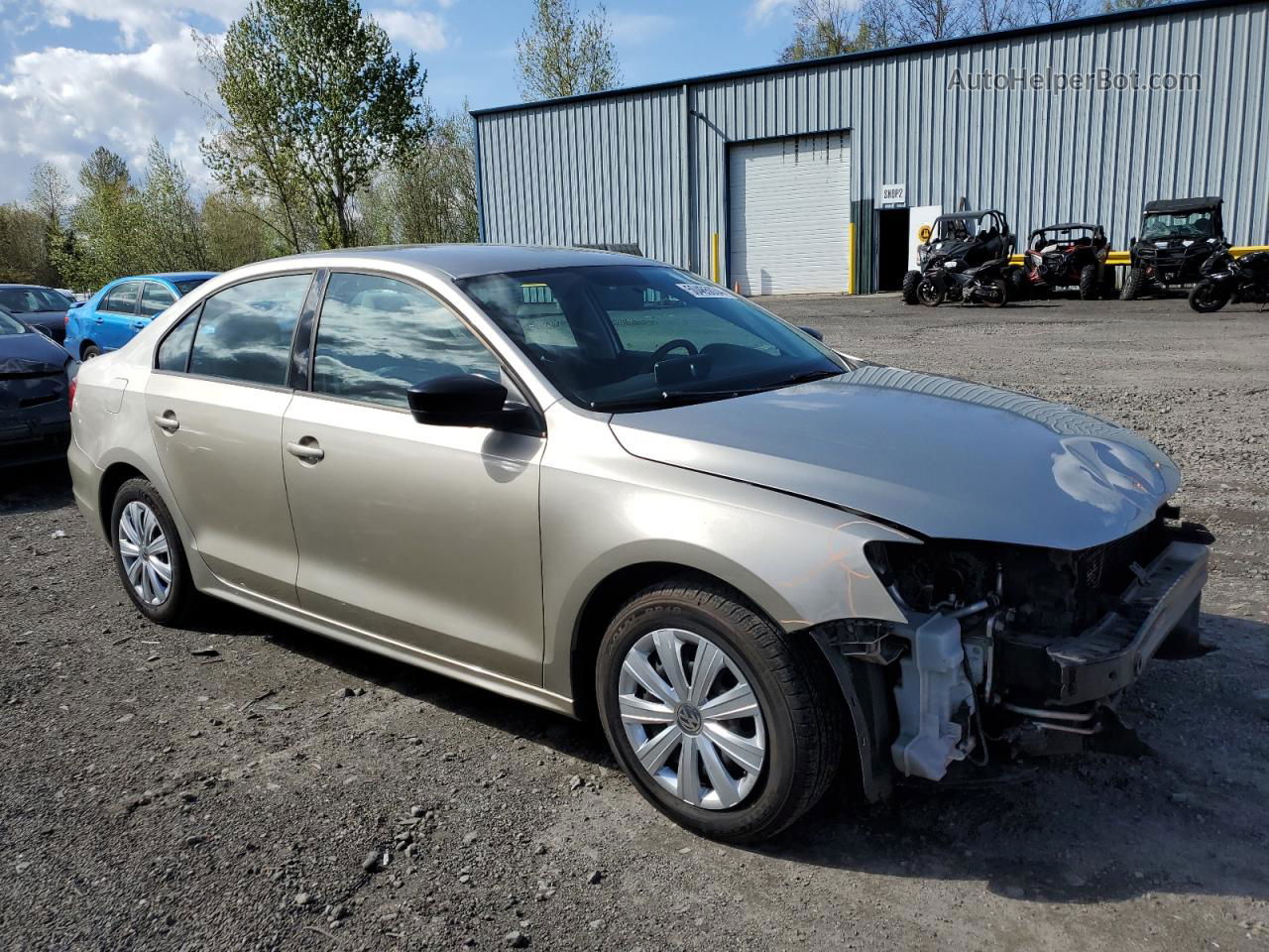 2013 Volkswagen Jetta Base Tan vin: 3VW2K7AJ5DM235352