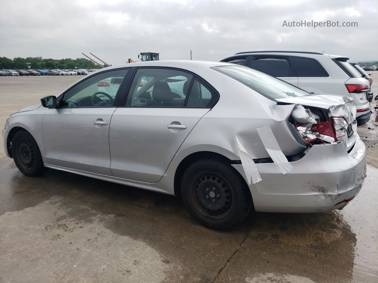 2013 Volkswagen Jetta Base Silver vin: 3VW2K7AJ5DM277617