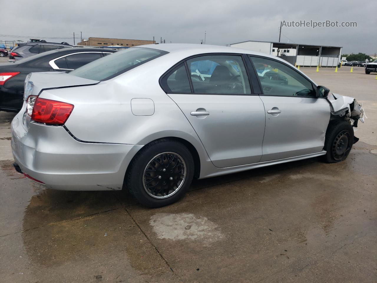 2013 Volkswagen Jetta Base Silver vin: 3VW2K7AJ5DM277617