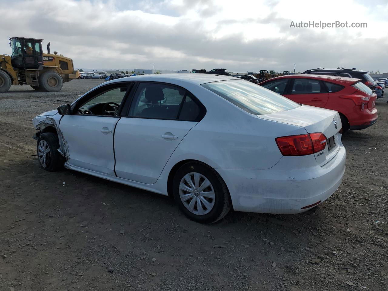 2013 Volkswagen Jetta Base White vin: 3VW2K7AJ5DM294630