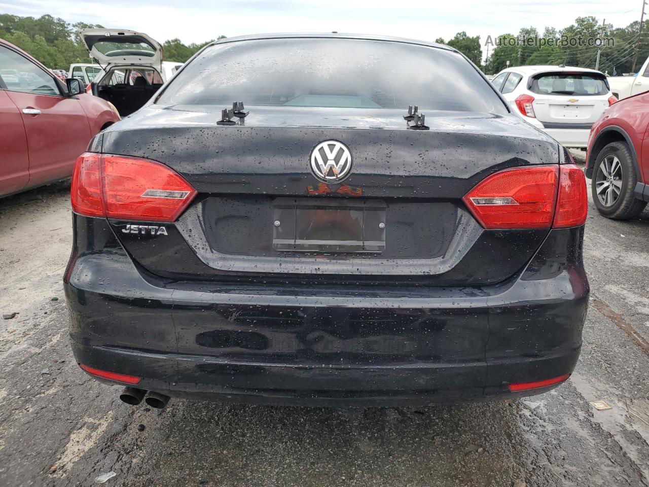 2013 Volkswagen Jetta Base Black vin: 3VW2K7AJ5DM305870