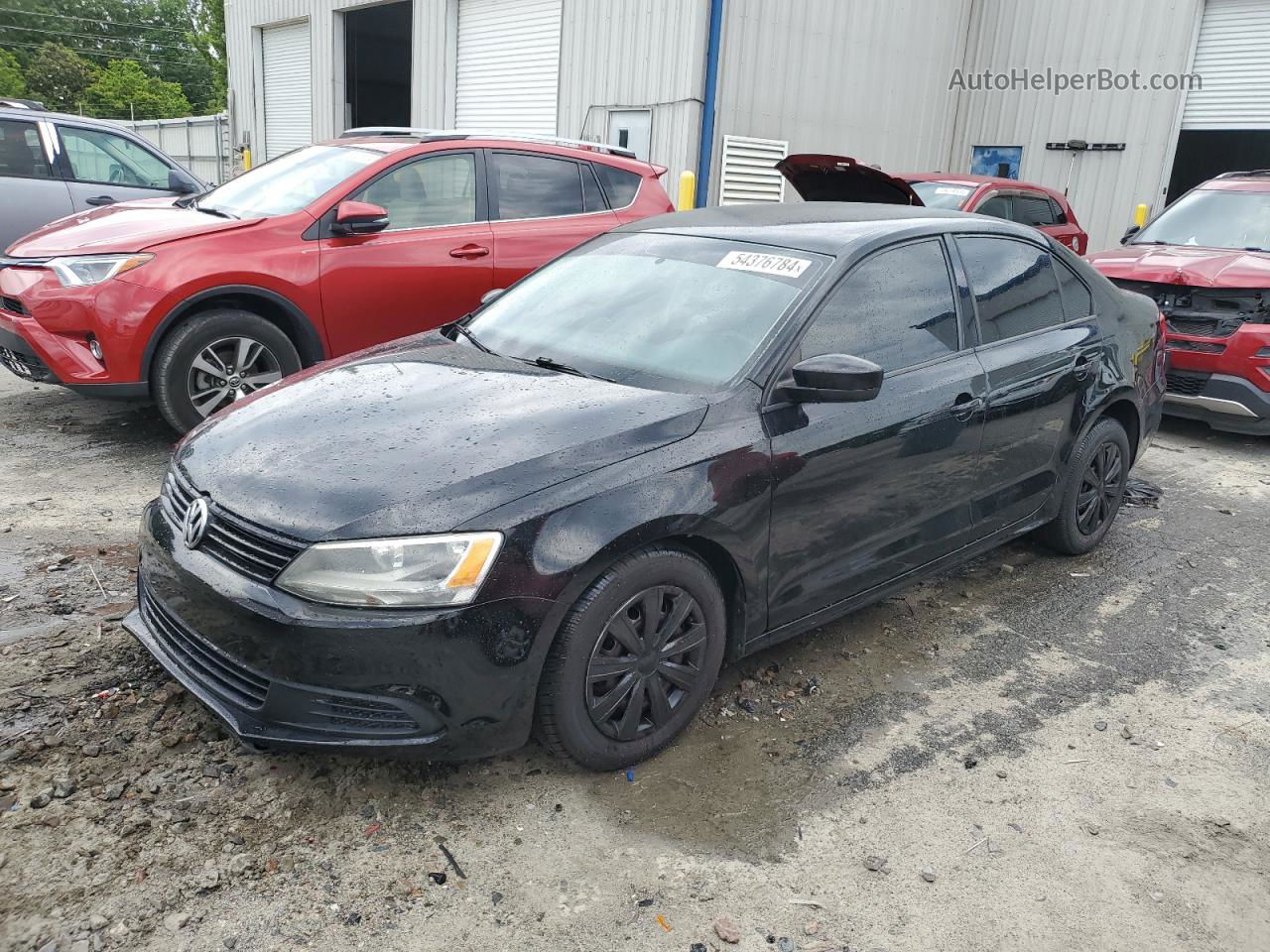 2013 Volkswagen Jetta Base Black vin: 3VW2K7AJ5DM305870