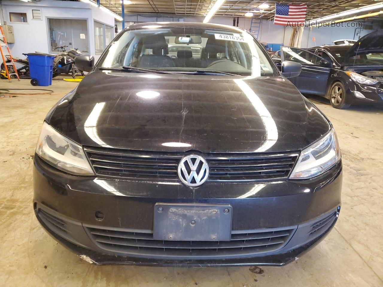 2013 Volkswagen Jetta Base Black vin: 3VW2K7AJ5DM382500