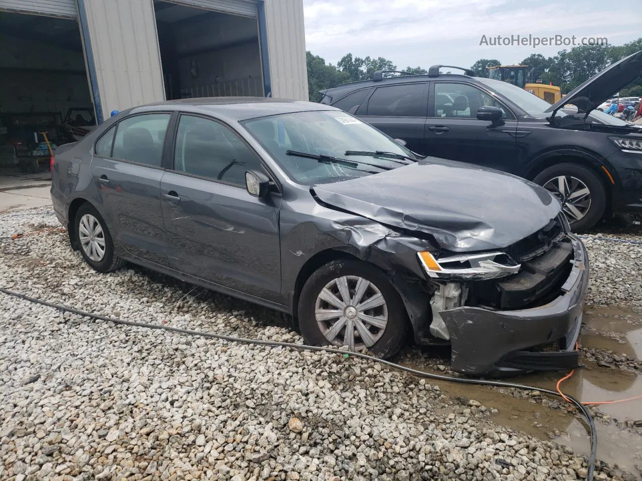 2013 Volkswagen Jetta Base Gray vin: 3VW2K7AJ5DM431226